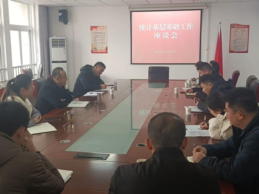 市统计局葛剑局长到濉溪县调研统计基层基础工作并主持召开首席统计员座谈会